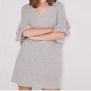 Lucky Brand Nautical ruffle striped dress